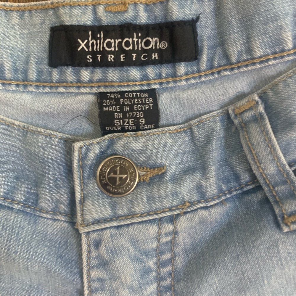 Vintage 90s Xhilaration high waisted jean shorts - Picture 2 of 12